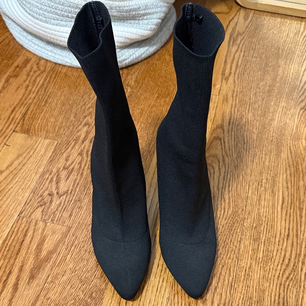 Express Black Heeled Boots for Women